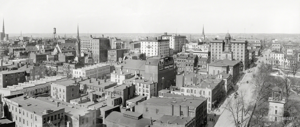 Photo showing: Richmond Panorama -- The Old Dominion circa 1912. Richmond, Virginia. Panorama made from two 8x10 inch glass negatives.