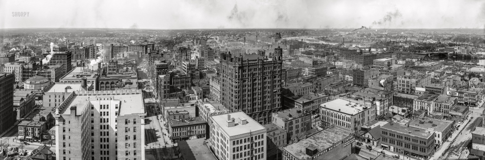 Photo showing: Minneapolis Panorama -- September 1907. Minneapolis, Minnesota. With the Metropolitan Building center stage.