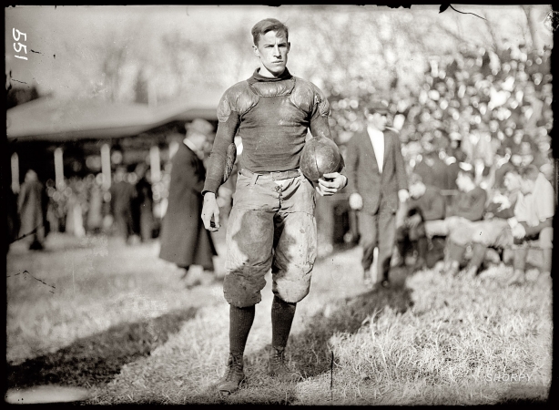 Photo showing: Young Galahad -- 1911. Washington, D.C. Football. Georgetown University Game.