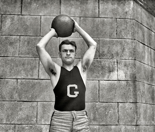Photo showing: G-Man -- Washington, D.C., 1920. Bill Dudack, Georgetown University basketball.