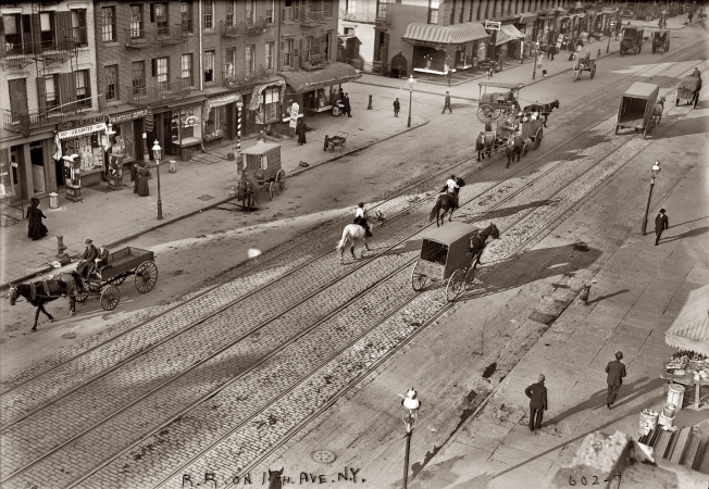Photo showing: Death Avenue -- Eleventh Avenue, a.k.a Death Avenue, on New York's West Side as captured by the Bain News Service circa 1911.