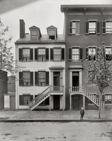 Photo showing: Surratt House -- Circa 1900. Mrs. Mary Surratt house at 604 H Street N.W., Washington.