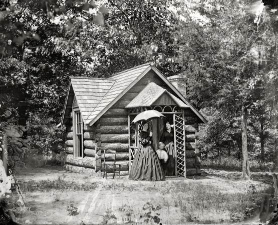 Photo showing: The Colonels Cottage -- 1865. Petersburg, Virginia. Cottage of Col. Nathaniel Michler, U.S. Engineers, at Bryant house.