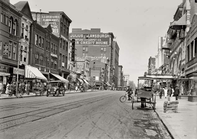 Photo showing: Ninth Street -- Ninth Street N.W., Washington, D.C., 1915.