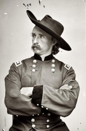 Photo showing: Young Custer -- Circa 1865. Major General George Armstrong Custer, officer of the Federal Army.