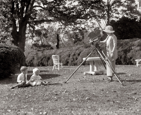 Photo showing: Home Movies: 1922 -- November 13, 1922. Mrs. Ed B. McLean and children.