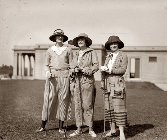 Photo showing: Swingers -- May 4, 1923. Mrs. Virginia Riter, Mrs. E.M. Allison, Mrs. Helen Rutan.