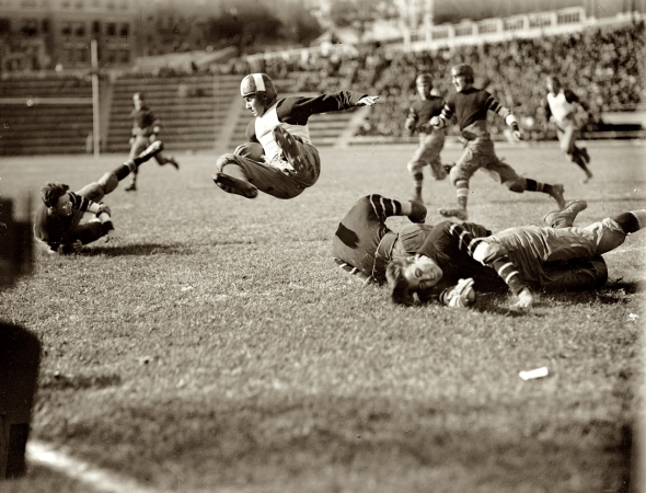 Photo showing: Flying Leatherheads -- Washington, D.C. November 3, 1923. High school football: Eastern v. Central.
