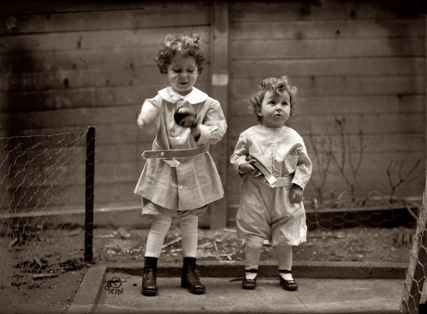 Photo showing: Titanic Tots: 1912 -- April 22, 1912. New York. Lolo (Michel) and Edmond Navratil,
survivors of the Titanic disaster whose father went down with the ship.