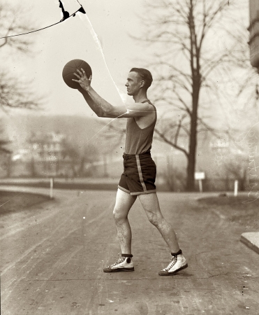 Photo showing: Gallaudet Basketball -- Boatwright, Gallaudet '24, taken that year at the venerable Washington, D.C., college for the deaf.