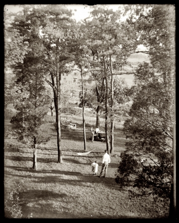Photo showing: In the Garden -- 1910. The Turner garden at Waban, Massachusetts.