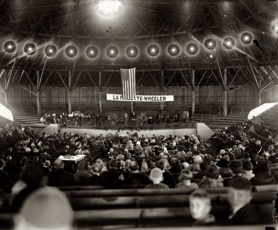 Photo showing: Lost Cause -- September 29, 1924. Mrs. La Follette at Mountain Lake Park, Maryland.