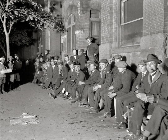 Photo showing: World Series Tickets -- Oct. 3, 1924. Washington, D.C. Waiting in line for tickets for the opening game of the World Series.