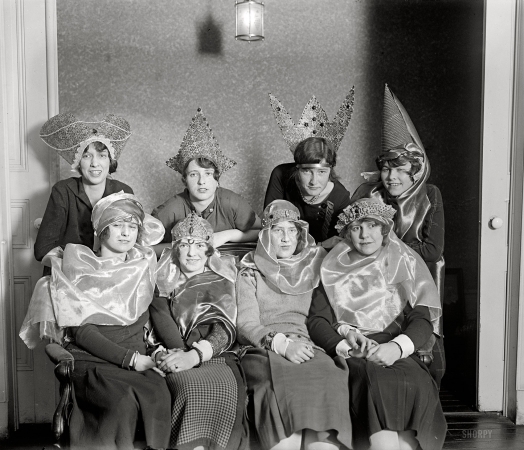 Photo showing: Eight Is Enough -- Debutantes of Columbia Hospital Benefit Committee, Washington, 1924.