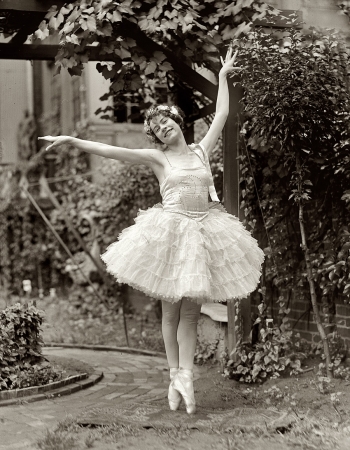 Photo showing: Twinkle Toes -- June 18, 1925. Ballerina Miss Margaret Zolnay.
