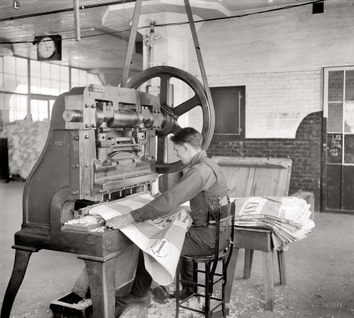 Photo showing: Punching Bag -- P.O. Dept., mail bags, Washington circa 1918.