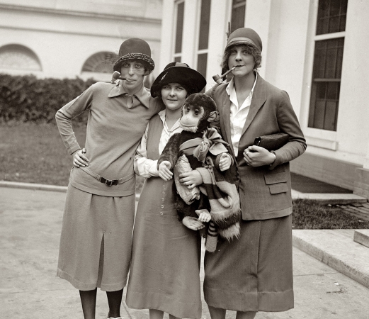 Photo showing: Welcome to Washington -- October 6, 1925. West Philadelphia High School girls at the White House.