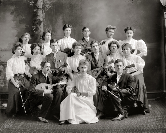 Photo showing: High School Strings -- Washington, D.C., circa 1905. Central High School Orchestra.