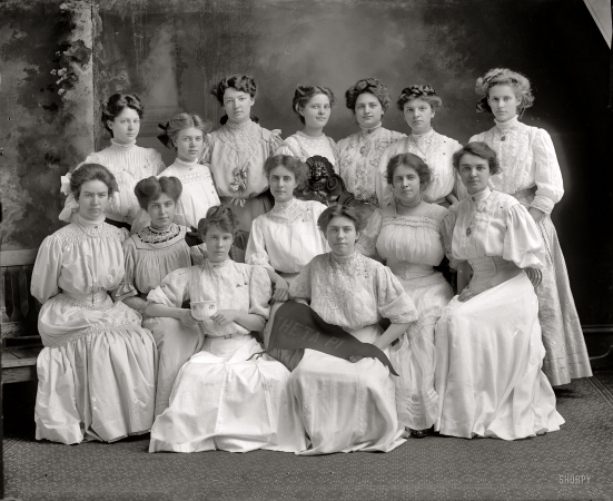 Photo showing: Theta Pi Girls -- Washington, D.C., circa 1910.