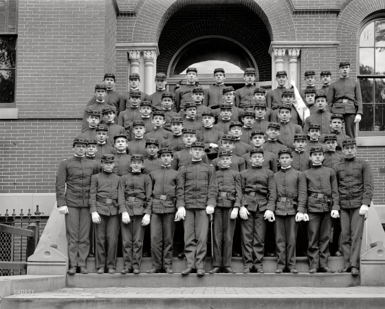 Photo showing: High School Cadets -- Washington, D.C., circa 1912-1920. Eastern High School Cadet Corps, Company F.