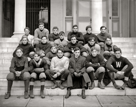 Photo showing: Team Players. -- Washington, D.C., circa 1905. Western High football.
