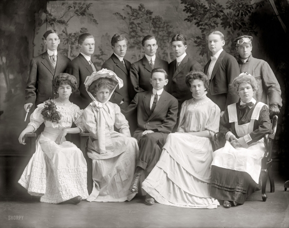 Photo showing: Cast of Characters -- Washington School for Boys, circa 1910.