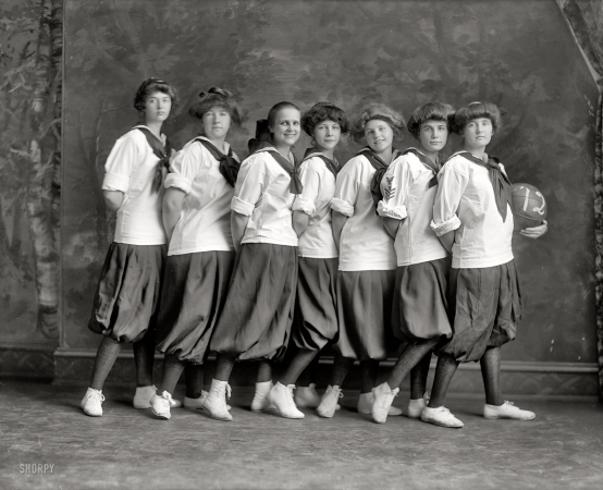 Photo showing: Hoops Hotties -- Washington, D.C. Madeira School girls' basketball, Class of 1912.