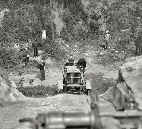 Photo showing: An Uphill Climb -- Washington, D.C., circa 1928. Demonstration of Four Wheel Drive truck.