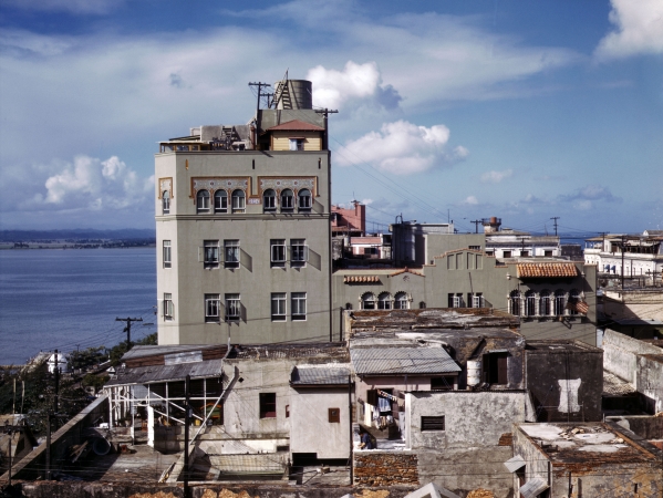 Photo showing: Up on the Roof -- December 1941. Bird's eye view of San Juan, Puerto Rico.