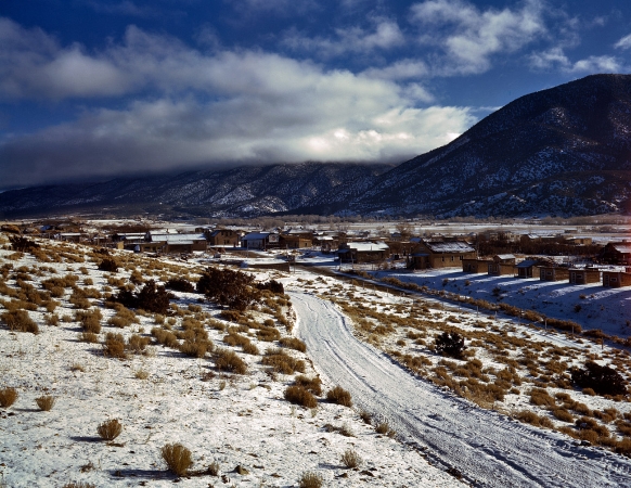 Photo showing: Questa. -- Spring 1943. The town of Questa in Taos County, New Mexico.