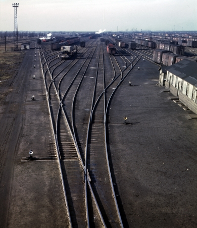 Photo showing: Chicago and North Western -- One of the Chicago and North Western railroad yards at Chicago. December 1942.