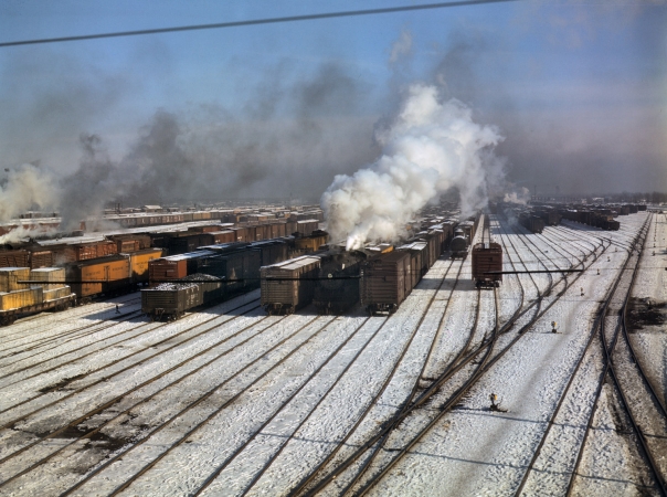 Photo showing: Chicago and North Western RR -- Chicago, Illinois December 1942.