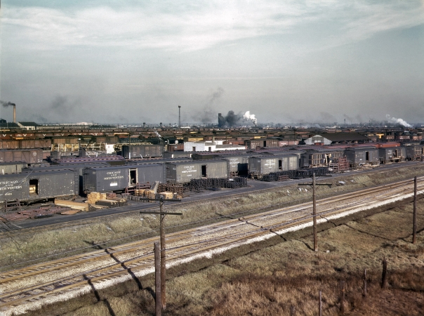 Photo showing: Proviso South -- South Yards at the Chicago & North Western Proviso Yards. December 1942.