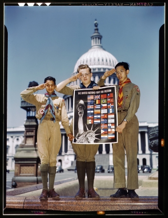 Photo showing: Capitol Scouts -- Boy Scouts at the U.S. Capitol, Washington, D.C. 1943.