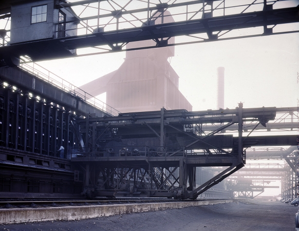 Photo showing: Great Lakes Steel -- November 1942. Hanna furnaces of the Great Lakes Steel Corp., Detroit. 