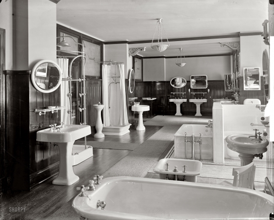 Photo showing: Porcelain Presentation -- Washington, D.C., circa 1920. Standard Sanitary Manufacturing Co.