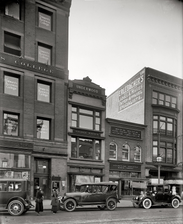 Photo showing: More D.C. Stores -- 1200 block of F Street N.W. Washington, D.C., circa 1918.
