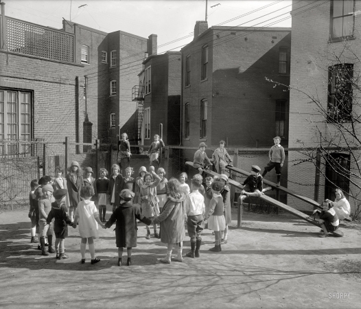 Photo showing: The Old Ring Around -- Holton-Arms School playground, Washington, D.C., circa 1927.
