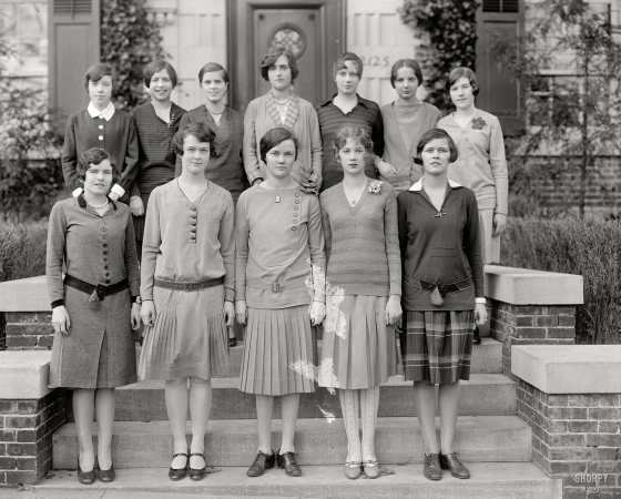 Photo showing: Those Twenties Girls -- Holton-Arms School. Circa 1927 in Washington. D.C.