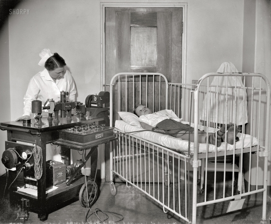 Photo showing: Now Just Relax -- Washington, D.C., circa 1937. Children's Hospital Rotary.