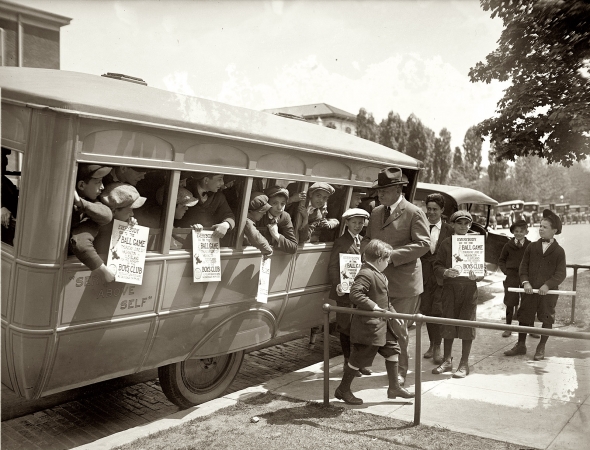 Photo showing: Everybody Go to the Ball Game -- May 2, 1923. Denby and Boys Club. Secretary of the Navy Edwin Denby, who had a role in the Teapot Dome scandal.