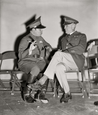 Photo showing: Our Man in Havana -- November 11, 1938. Cuban dictator Col. Fulgencio Batista and U.S. Army Chief of Staff Maj. General Malin Craig.