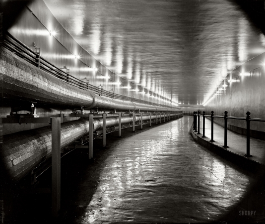 Photo showing: Corridor of Power -- Washington, D.C., February 3, 1939. Tunnel connecting the House office building to the Capitol.