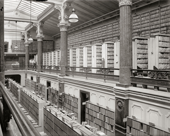 Photo showing: Analog Memory -- U.S. Patent Office files, Washington, D.C. July 16, 1925.