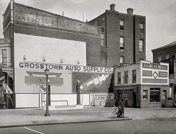 Photo showing: Crosstown Auto Supply -- Washington, D.C., circa 1927, 1801 14th Street at S Street N.W.