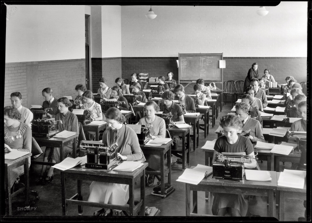 Photo showing: Carbon Copies: 1935 -- Bethesda, Maryland. Chevy Chase School.