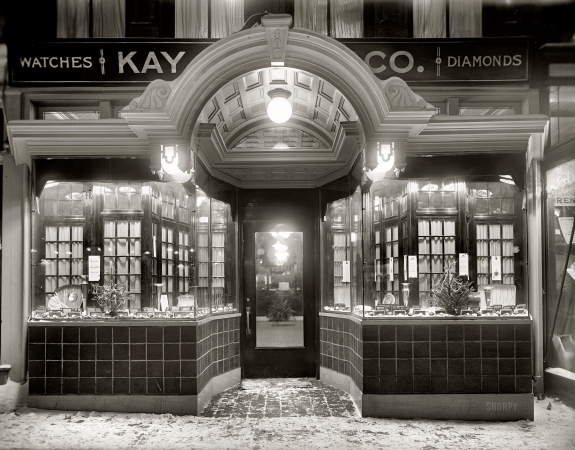 Photo showing: Kay Jewelers -- Washington, D.C., circa 1919. Kay Jewelry Co., 407 Seventh Street N.W.