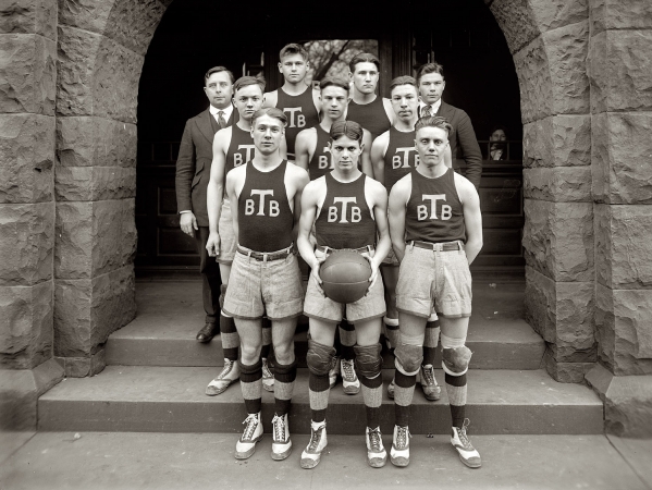 Photo showing: Tech Basketball -- Washington, D.C. Tech High basketball team, 1920.