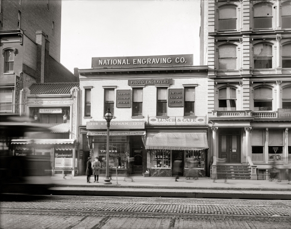 Photo showing: National Engraving -- Washington, D.C., 1920. National Engraving Co., exterior, F Street N.W.