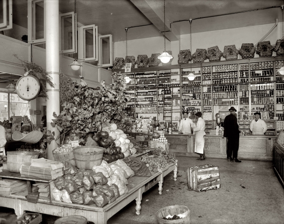 Photo showing: Old Dutch Market -- 1920. The Washington, D.C area grocery chain advertised itself as The Market of Cleanliness. Obviously.